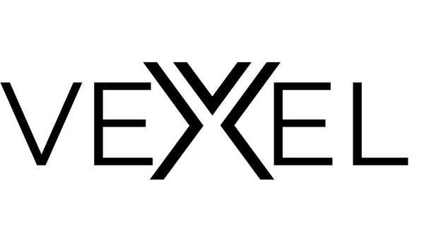 Black 'VEXEL' logo on a white background
